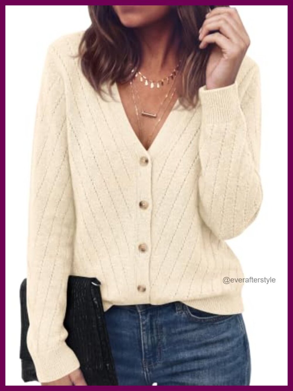 PRETTYGARDEN Women's Cozy Cardigan Sweater with Button